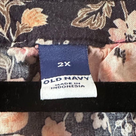 Old navy blue orange n floral dress 2X - Picture 3 of 4